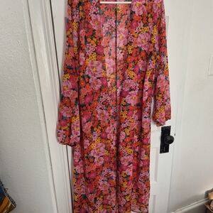 Floral Long Kimono